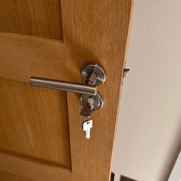 New door handle and lock fitted